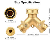 Válvula de cobre amarillo del CNC Y del ANSI para el riego de la irrigación del césped